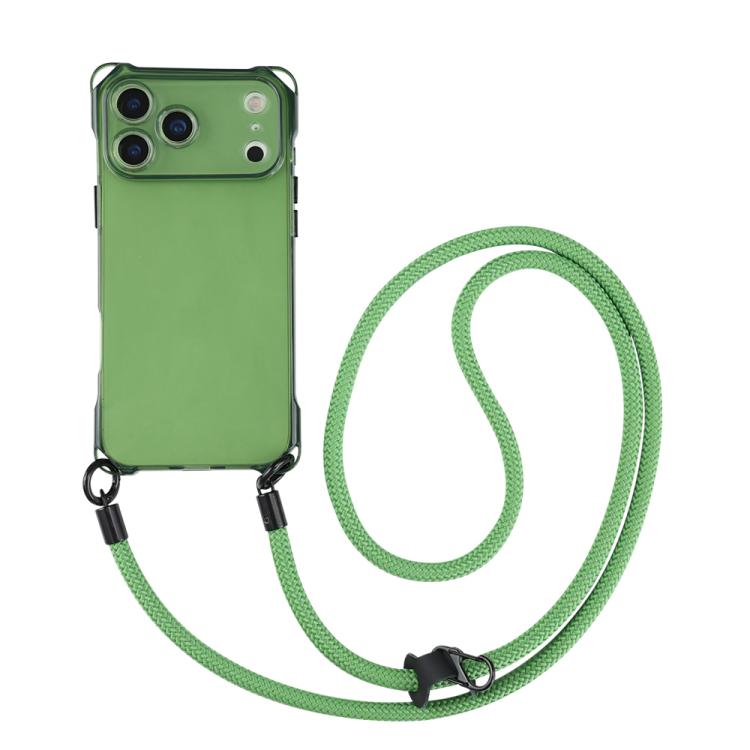 For iPhone 17 Pro Four-corner Shockproof TPU Phone Case with Lanyard