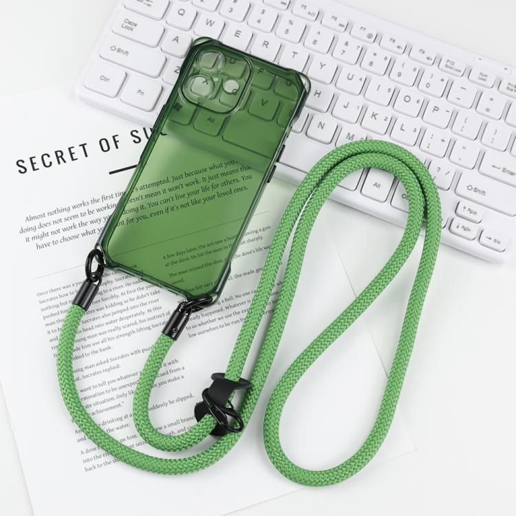 For iPhone 17 Four-corner Shockproof TPU Phone Case with Lanyard