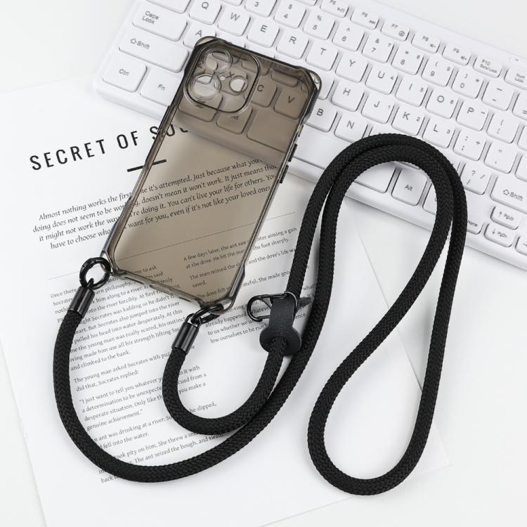 For iPhone 17 Four-corner Shockproof TPU Phone Case with Lanyard