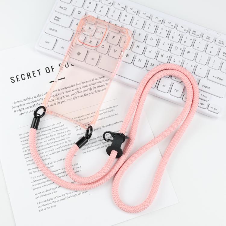 For iPhone 17 Four-corner Shockproof TPU Phone Case with Lanyard