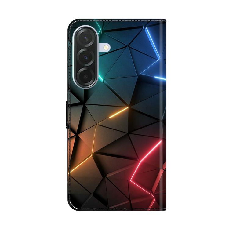 For Samsung Galaxy A57 5G Crystal-Like Painted Vegan Leather Phone Case