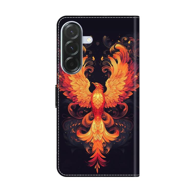 For Samsung Galaxy A57 5G Crystal-Like Painted Vegan Leather Phone Case