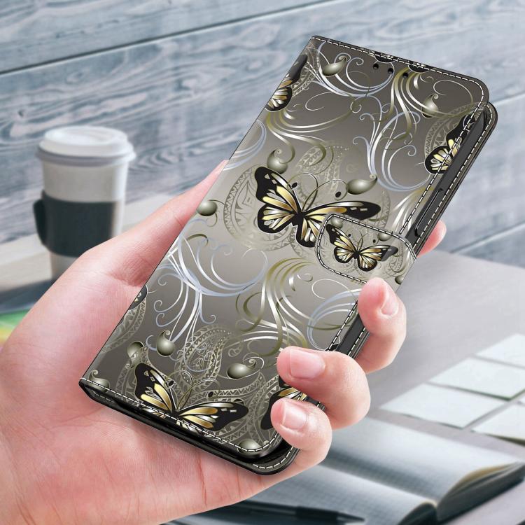 For Samsung Galaxy A57 5G Crystal-Like Painted Vegan Leather Phone Case