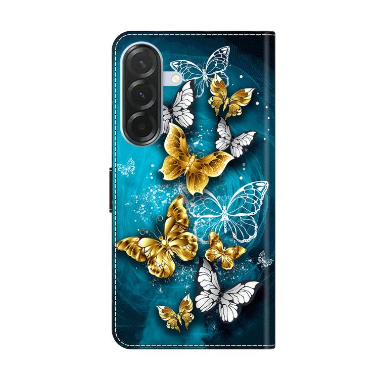 For Samsung Galaxy A57 5G Crystal-Like Painted Vegan Leather Phone Case