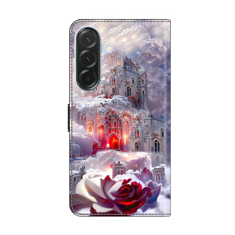 For Samsung Galaxy A57 5G Crystal-Like Painted Vegan Leather Phone Case