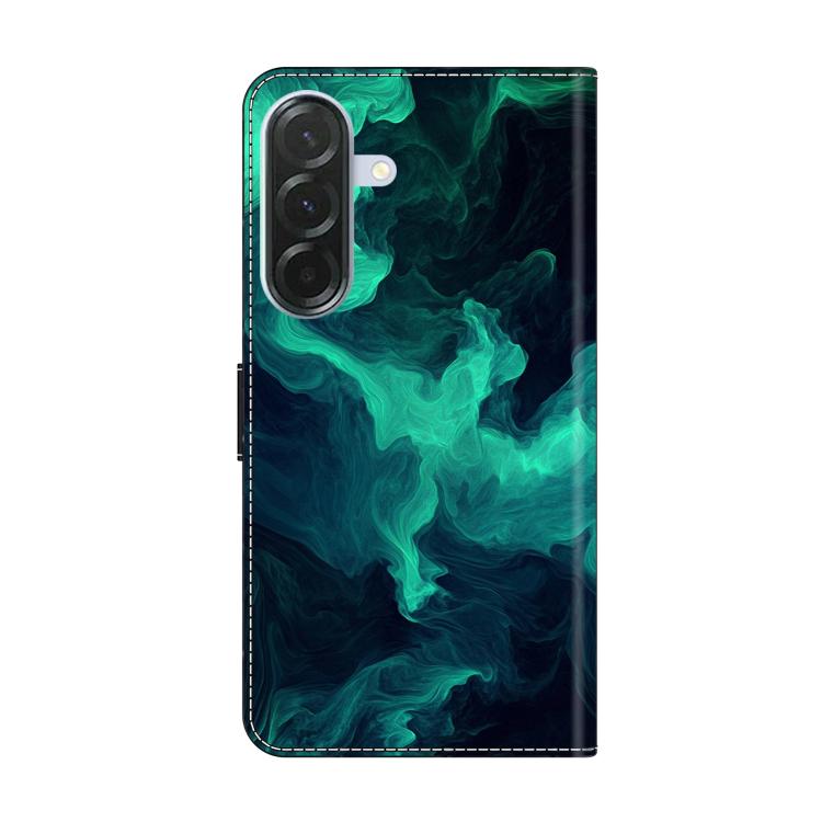 For Samsung Galaxy A57 5G Crystal-Like Painted Vegan Leather Phone Case