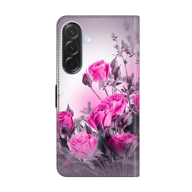 For Samsung Galaxy A57 5G Crystal-Like Painted Vegan Leather Phone Case
