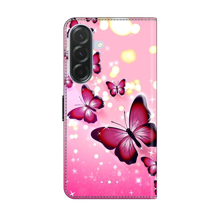 For Samsung Galaxy A37 5G Crystal-Like Painted Vegan Leather Phone Case