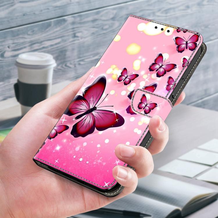 For Samsung Galaxy A37 5G Crystal-Like Painted Vegan Leather Phone Case