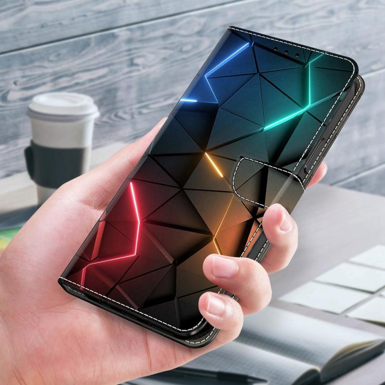 For Samsung Galaxy A37 5G Crystal-Like Painted Vegan Leather Phone Case