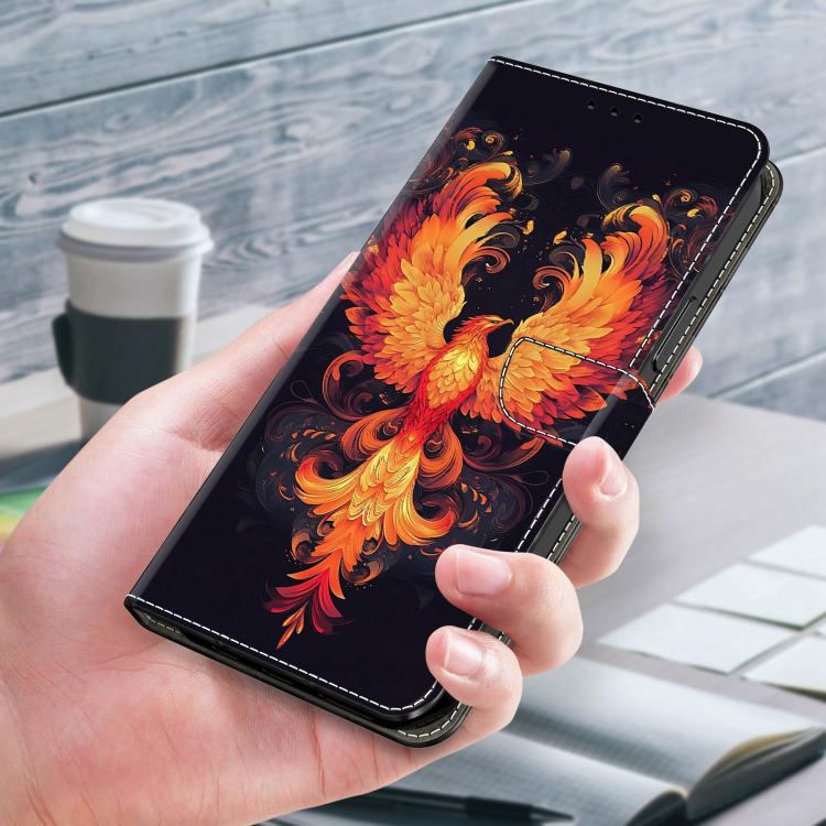 For Samsung Galaxy A37 5G Crystal-Like Painted Vegan Leather Phone Case