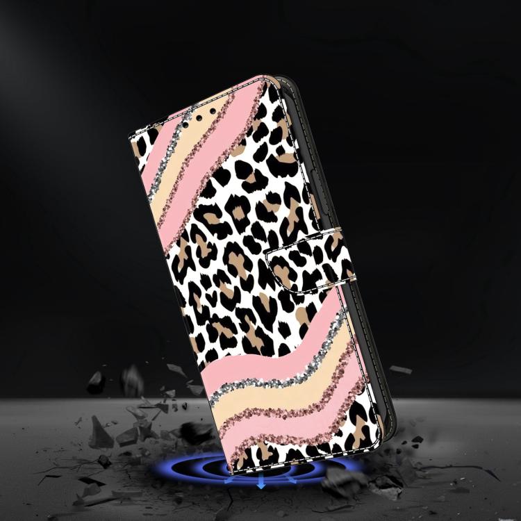 For Samsung Galaxy A37 5G Crystal-Like Painted Vegan Leather Phone Case