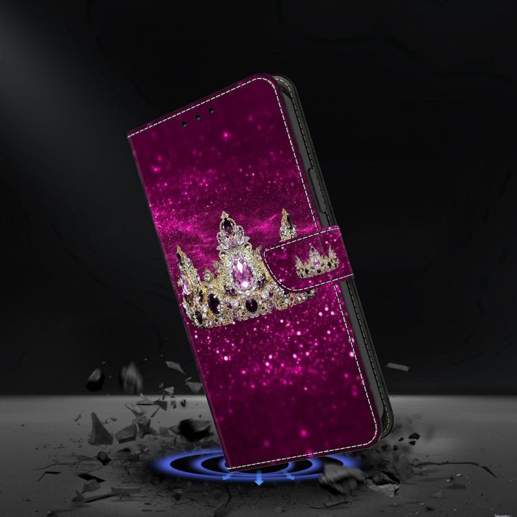 For Samsung Galaxy A37 5G Crystal-Like Painted Vegan Leather Phone Case