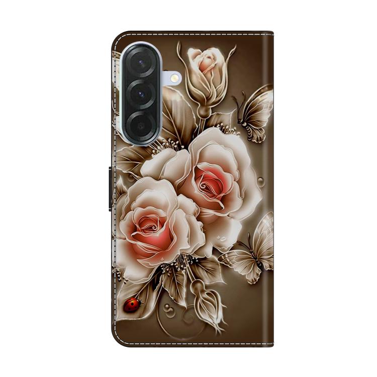 For Samsung Galaxy A37 5G Crystal-Like Painted Vegan Leather Phone Case