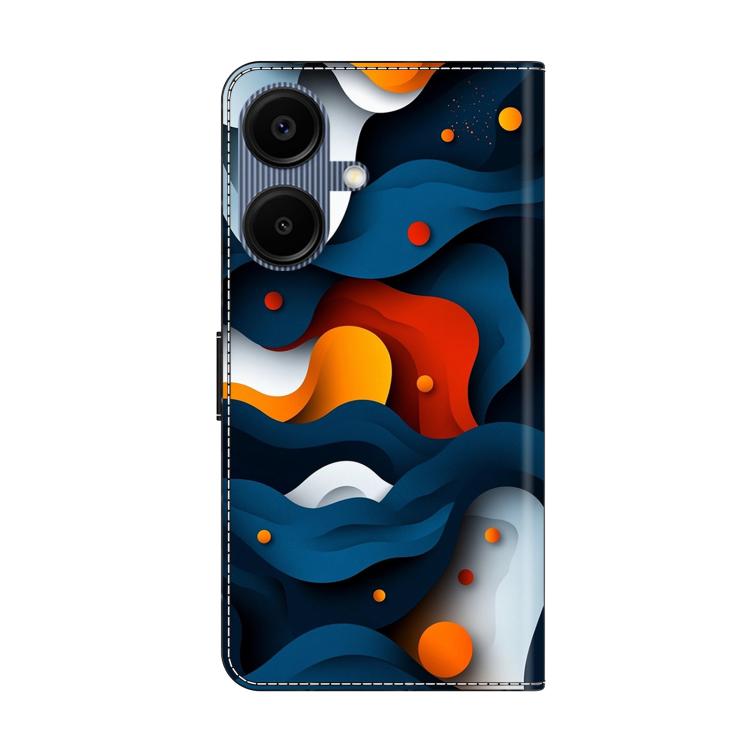 For Samsung Galaxy A07 4G / 5G Crystal-Like Painted Vegan Leather Phone Case