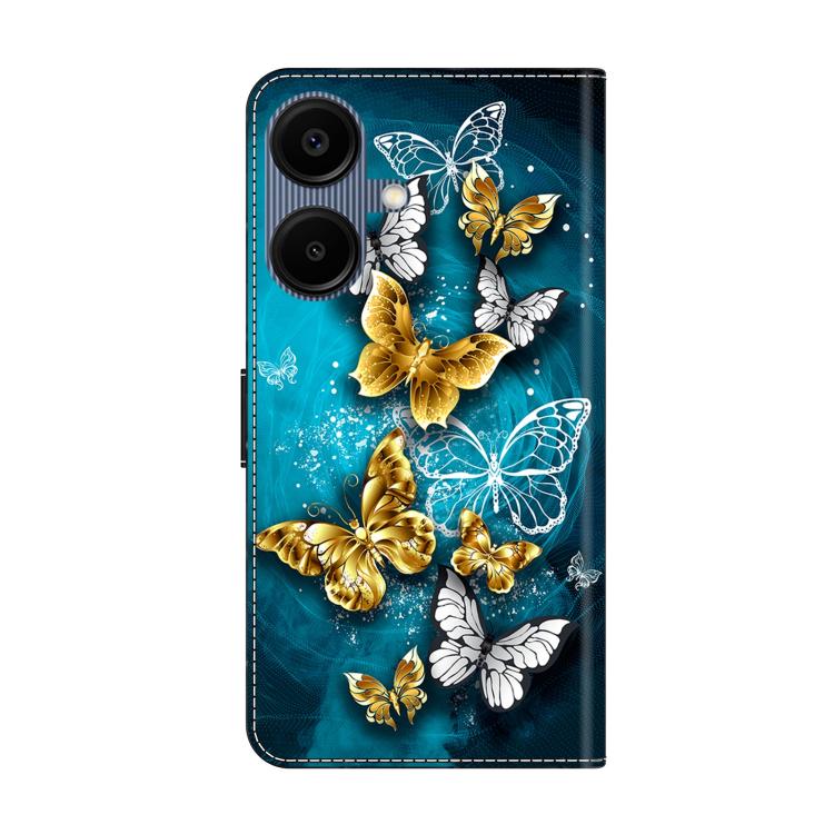 For Samsung Galaxy A07 4G / 5G Crystal-Like Painted Vegan Leather Phone Case