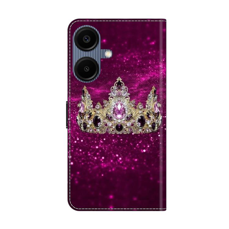 For Samsung Galaxy A07 4G / 5G Crystal-Like Painted Vegan Leather Phone Case