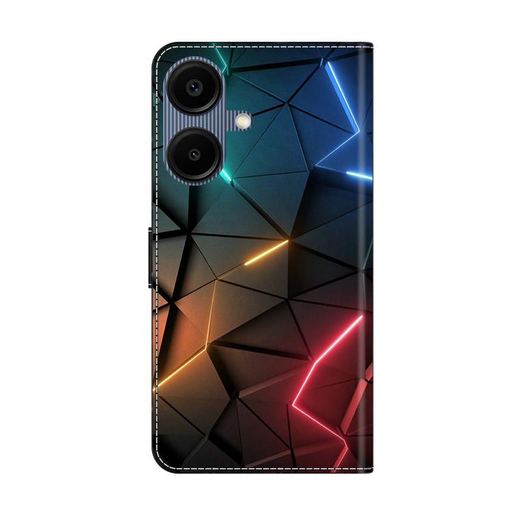 For Samsung Galaxy A06 4G / 5G Crystal-Like Painted Vegan Leather Phone Case