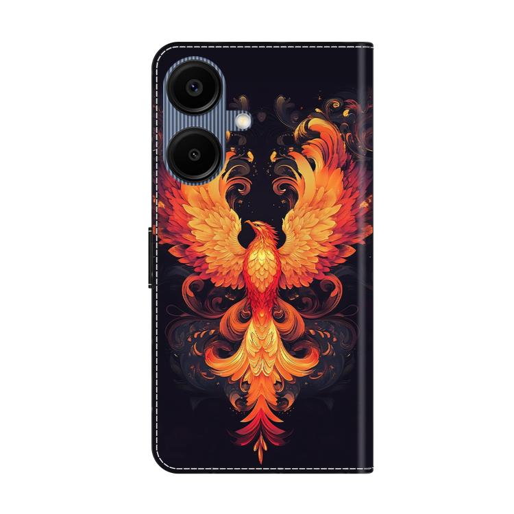 For Samsung Galaxy A06 4G / 5G Crystal-Like Painted Vegan Leather Phone Case