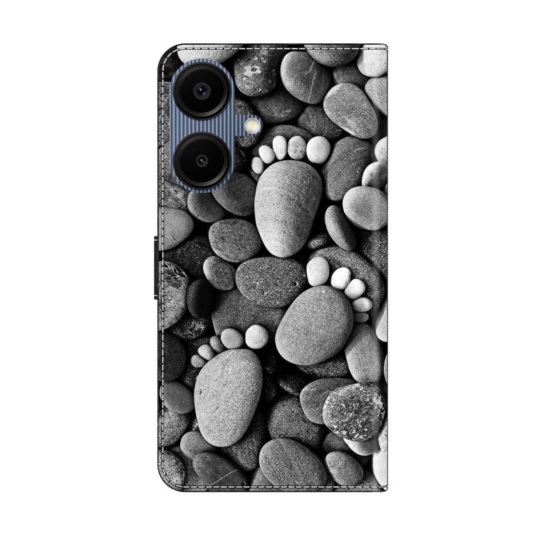 For Samsung Galaxy A06 4G / 5G Crystal-Like Painted Vegan Leather Phone Case