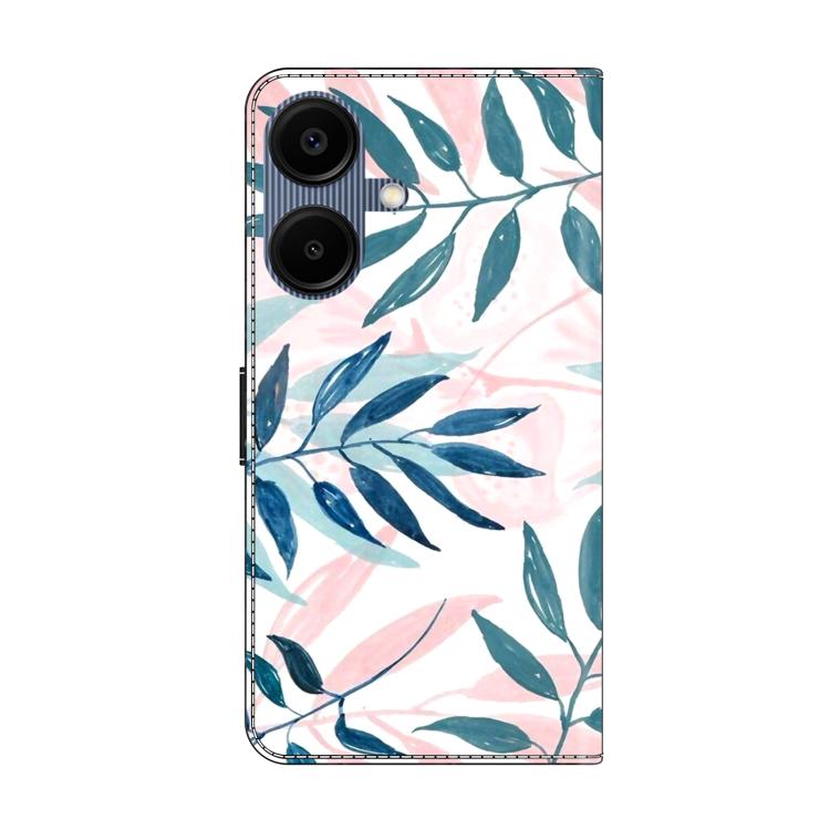 For Samsung Galaxy A06 4G / 5G Crystal-Like Painted Vegan Leather Phone Case