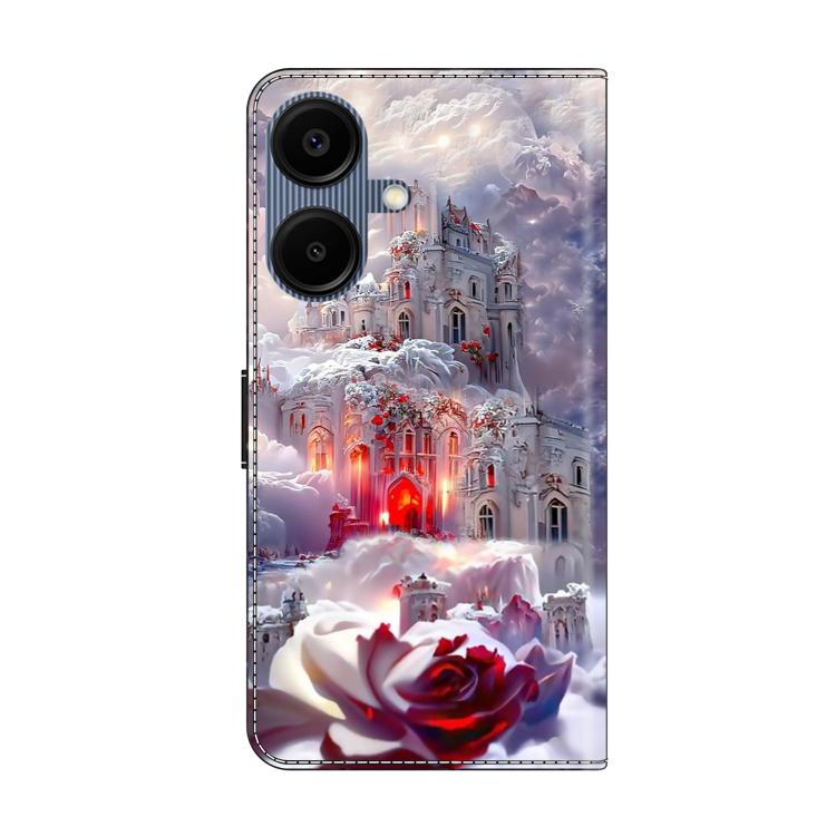 For Samsung Galaxy A06 4G / 5G Crystal-Like Painted Vegan Leather Phone Case