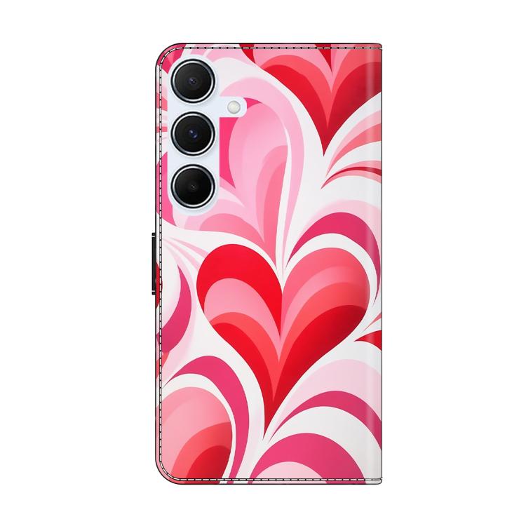 For Samsung Galaxy A25 5G Crystal-Like Painted Vegan Leather Phone Case