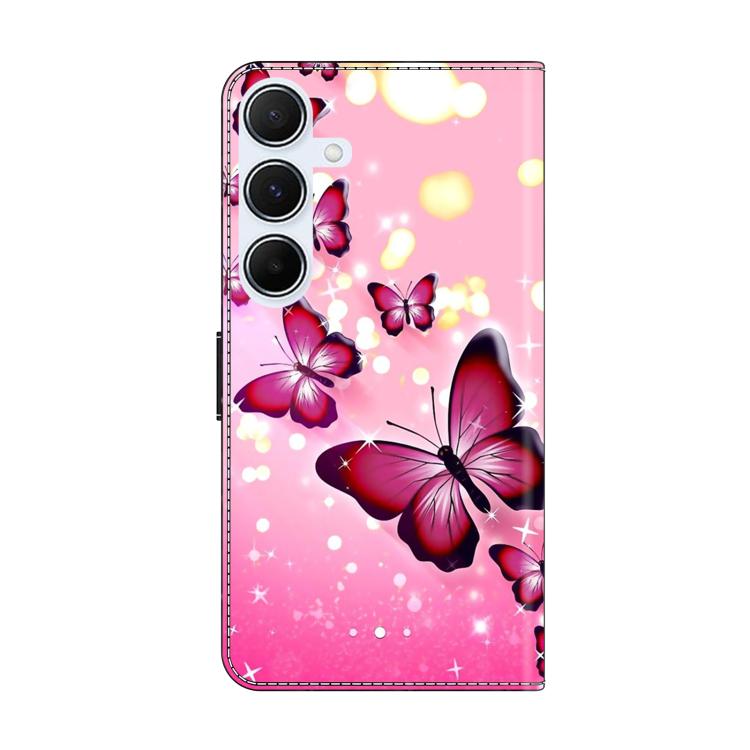 For Samsung Galaxy A25 5G Crystal-Like Painted Vegan Leather Phone Case