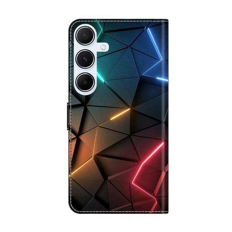 For Samsung Galaxy A25 5G Crystal-Like Painted Vegan Leather Phone Case