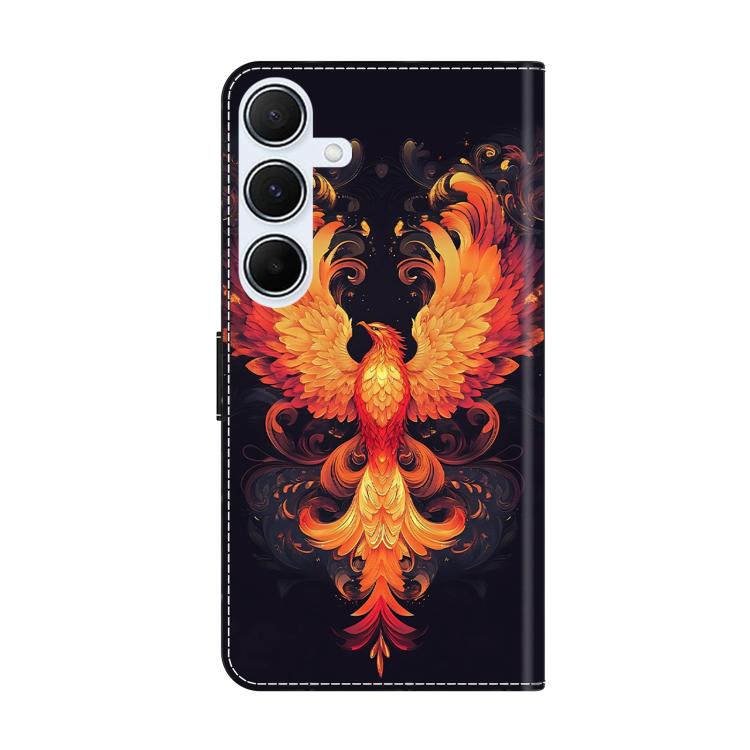 For Samsung Galaxy A25 5G Crystal-Like Painted Vegan Leather Phone Case