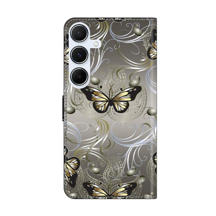 For Samsung Galaxy A25 5G Crystal-Like Painted Vegan Leather Phone Case