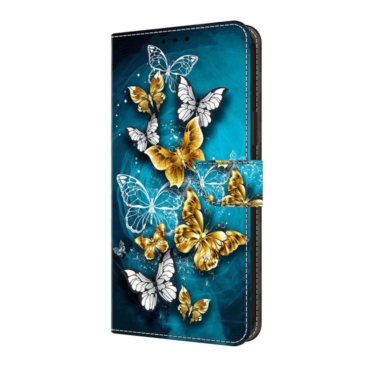 For Samsung Galaxy A25 5G Crystal-Like Painted Vegan Leather Phone Case