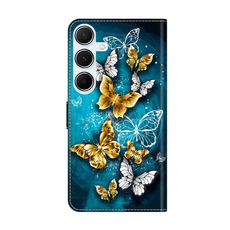 For Samsung Galaxy A25 5G Crystal-Like Painted Vegan Leather Phone Case
