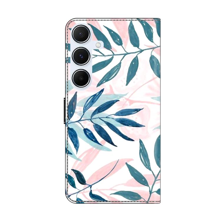 For Samsung Galaxy A25 5G Crystal-Like Painted Vegan Leather Phone Case