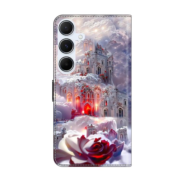 For Samsung Galaxy A25 5G Crystal-Like Painted Vegan Leather Phone Case