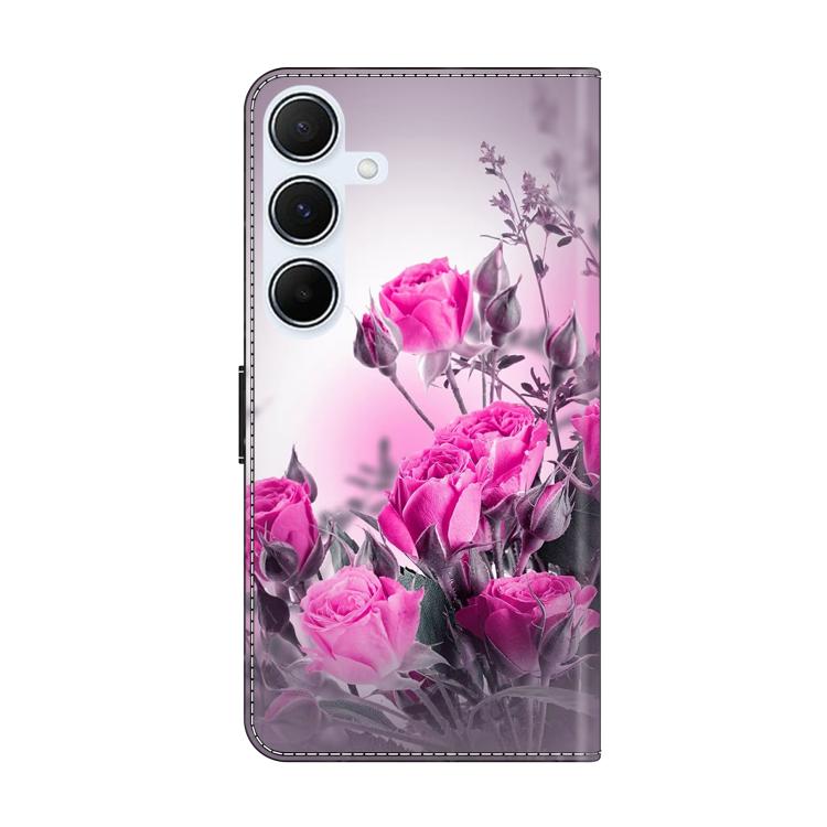 For Samsung Galaxy A25 5G Crystal-Like Painted Vegan Leather Phone Case