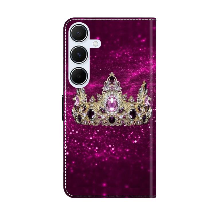 For Samsung Galaxy A25 5G Crystal-Like Painted Vegan Leather Phone Case