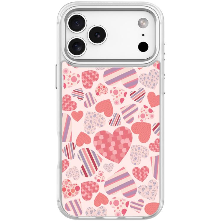 For iPhone 17 Pro Max Heart Collection Pattern Magnetic Phone Case