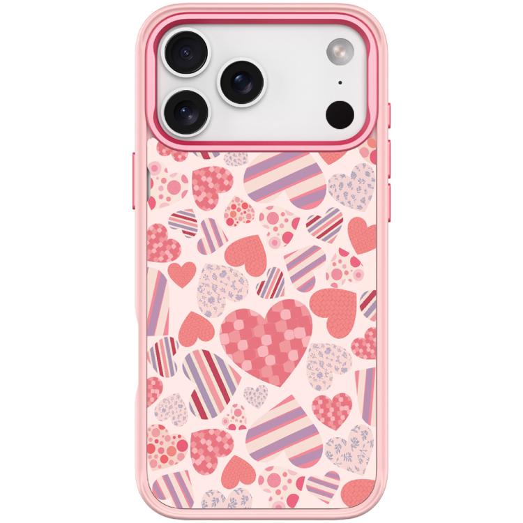 For iPhone 17 Pro Max Heart Collection Pattern Magnetic Phone Case