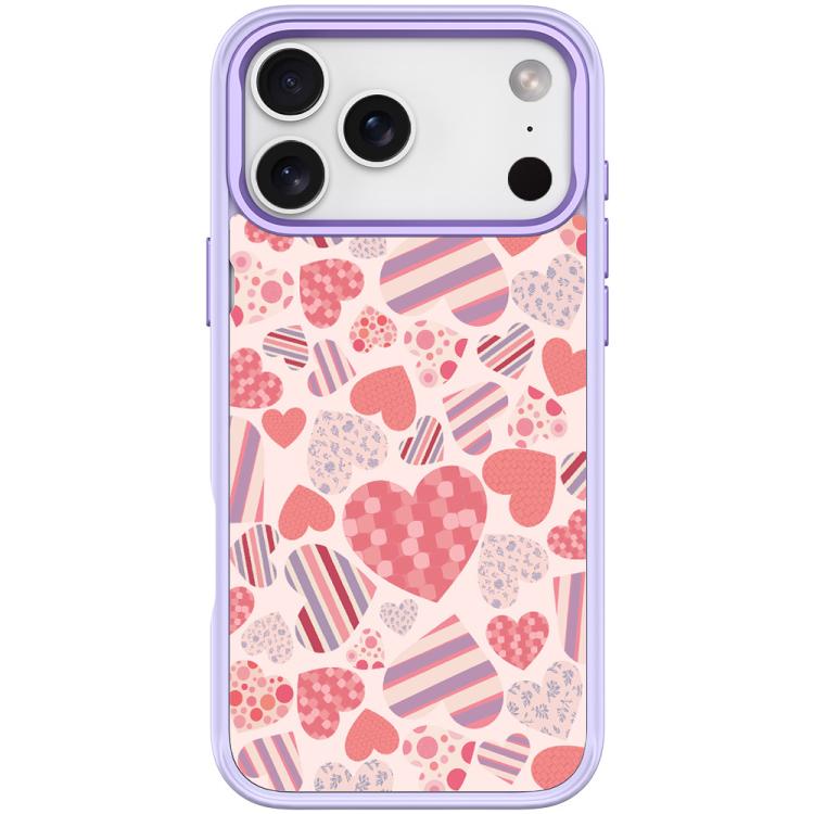 For iPhone 17 Pro Max Heart Collection Pattern Magnetic Phone Case