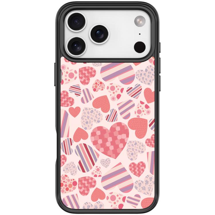 For iPhone 17 Pro Heart Collection Pattern Magnetic Phone Case