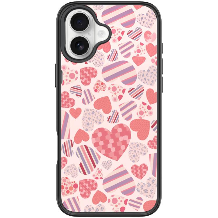 For iPhone 17 Heart Collection Pattern Magnetic Phone Case