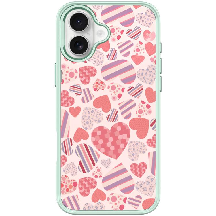 For iPhone 17 Heart Collection Pattern Magnetic Phone Case