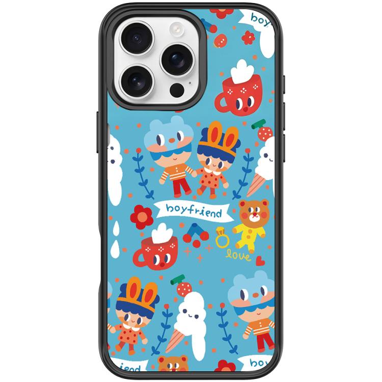 For iPhone 16 Pro Max Ice Cream Pattern Magnetic Phone Case