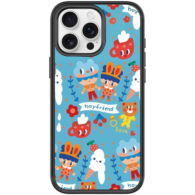 For iPhone 15 Pro Max Ice Cream Pattern Magnetic Phone Case