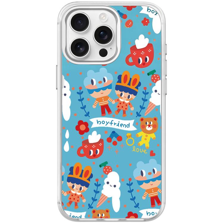 For iPhone 15 Pro Ice Cream Pattern Magnetic Phone Case