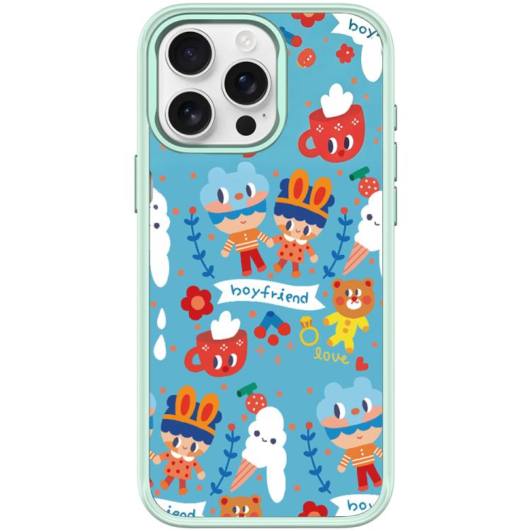 For iPhone 15 Pro Ice Cream Pattern Magnetic Phone Case
