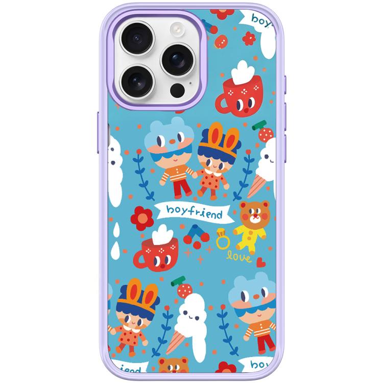 For iPhone 15 Pro Ice Cream Pattern Magnetic Phone Case