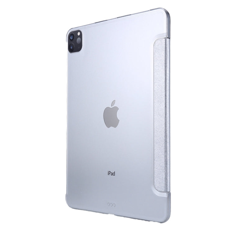 Silk Texture Horizontal Flip Magnetic PU Leather Case with Three-folding Holder & Sleep / Wake-up Function For iPad Air 2022 / 2020 10.9