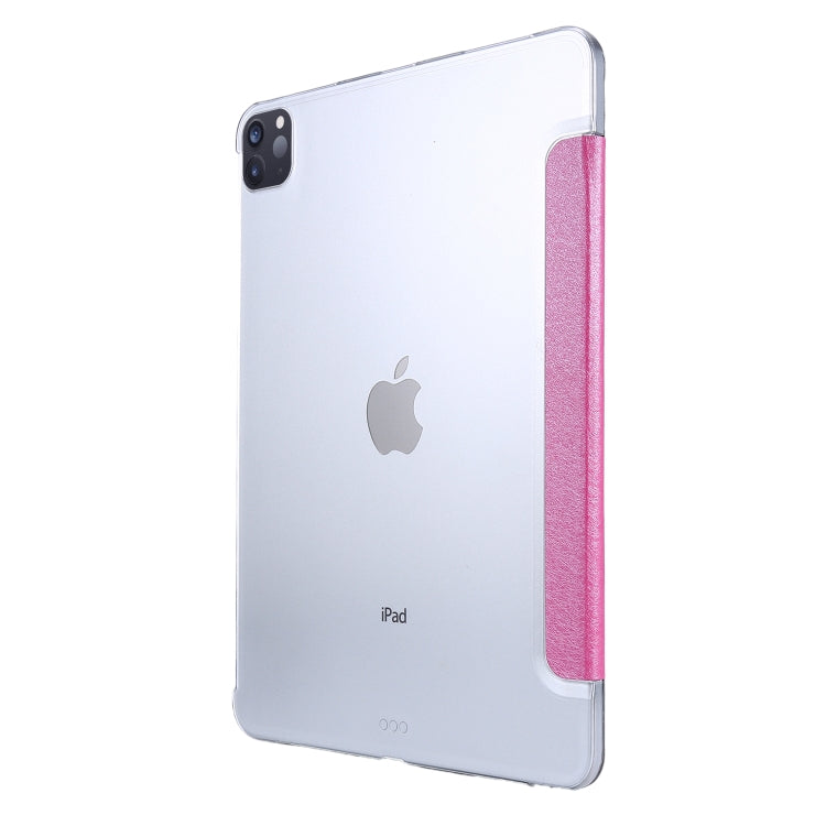 Silk Texture Horizontal Flip Magnetic PU Leather Case with Three-folding Holder & Sleep / Wake-up Function For iPad Air 2022 / 2020 10.9